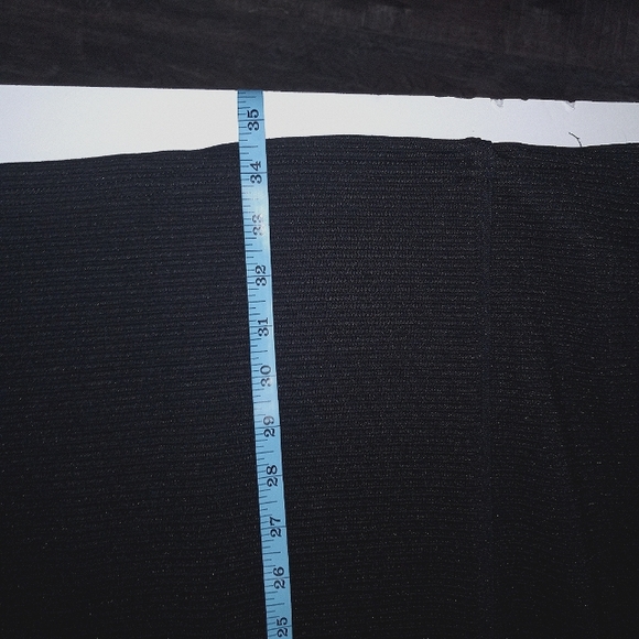 Chico's 3 (16) women's black sheath ribbed crewneck cap sleeve dress - Picture 11 of 12